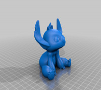Cute Stitch supportless , easy print  3D model