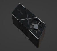 RTX NVIDIA FOUNDATION EDITION GPU "ENTER" KEYCAP 3D model