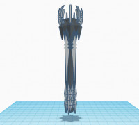 Sith Lightsaber Draft 3D model