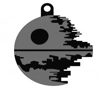 Second Death Star Keychain 3D model