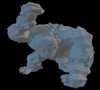 Ice Golem - D&D Version / Video Card Support 3D model