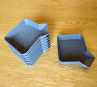 Stackable Game Bits Funnel Tray - Remix 3D model