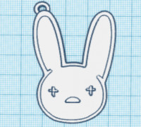 Bad Bunny Logo 3D model