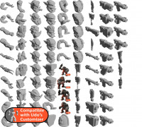 Space Ork Library for Udo's Customizer 3D model
