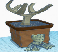 Groot Xfinity Modem Cover Box 3D model