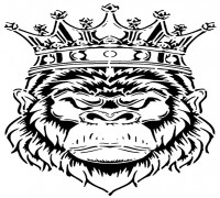 Monkey King stencil 3D model