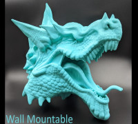 Dragon Head For Wall (Large) 3D model