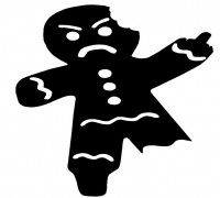 2D Gingerbread Man 3D model