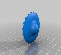 D20 spinning top 3D model