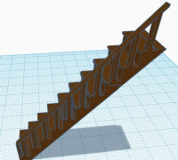 Stairs With Railing 3D model