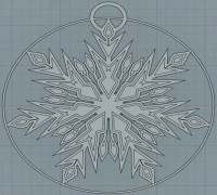 Snowflake Ornament 3D model