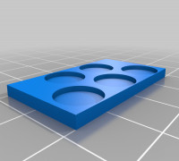 Epic 40k Infantry Bases 3D model