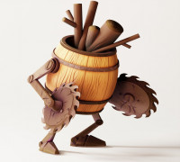 Mechanical Lumberjack 3D model