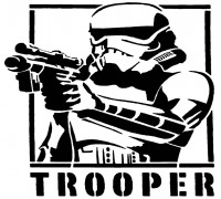 Storm Trooper stencil 5 3D model