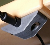 3.5mm audio jack holder 3D model