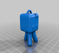 Valorant Neon's Squid keychain SUPPORTLESS  3D model