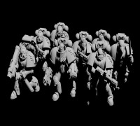 Angelic Trooper Squad 3D model