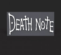 Death note logo 3D 3D model