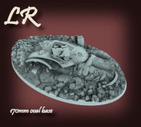 170mm oval Base 3D model