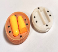 Earplug compact travel case 3D model