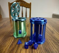 Simple Locking Dice Jail (No Supports) 3D model
