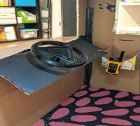 Steering Wheel Cardboard Mount 3D model