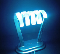 Spiral Led Lamp 3D model