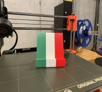 Vertically Striped Phone Stand 3D model