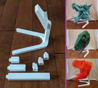Modular Bust Stand 3D model