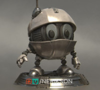 Lamp Robot [presupported] 3D model
