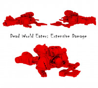DEAD WORLD EATER SPACE MARINE: EXTENSIVE DAMAGE 3D model