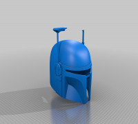 custom mando helmet 3D model