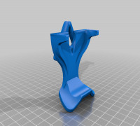 Playstation 4 controller rail mount 3D model