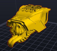 Daemon-style 28mm warhound titan head (mars pattern) 3D model