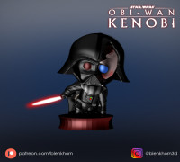 STAR WARS DOUBLE BIT: DARTH VADER (DAMAGED) 3D model