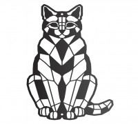 Cat wall art  3D model
