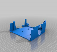 Ender 3 V2 Raspberry Pi case with 4020 fan 3D model