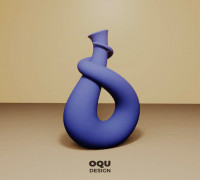 Stylish Watering Can 3D model