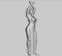 Position. Night captive. Dress 3D model