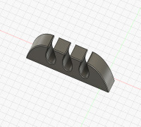 Table side cable holder  3D model