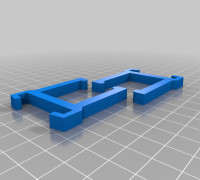 Slit blind top facture brackets 3D model