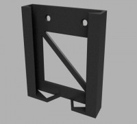 Wall-Mount Smartphone Holder 3D model