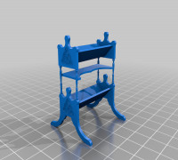 Miniature book stand 3D model