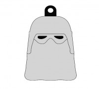 Snowtrooper keychain 3D model
