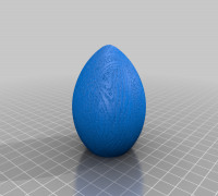 Wooden Egg 3D model
