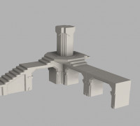 Moria Terrain - Modular Archway platforms 3D model
