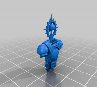 Backpack a with skull 3D model