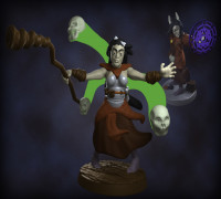 Warlocks 28mm 3D model