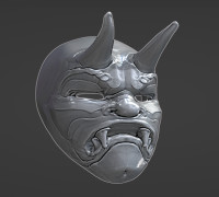 PAY DAY 2 Mask Oni 3D model