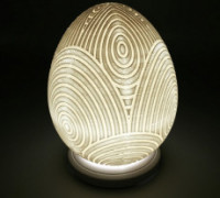 Retro Chainmail Easter Egg Lamp 3D model